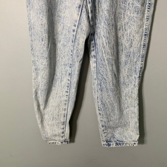 Vintage Gitano stone light wash pull on elastic waist high rise tapered leg jean - Picture 3 of 9
